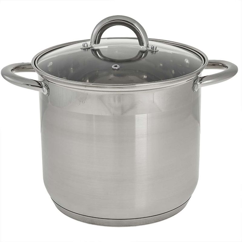 Кастрюля Webber BE-366/2 8,0л. стекл.крышк.