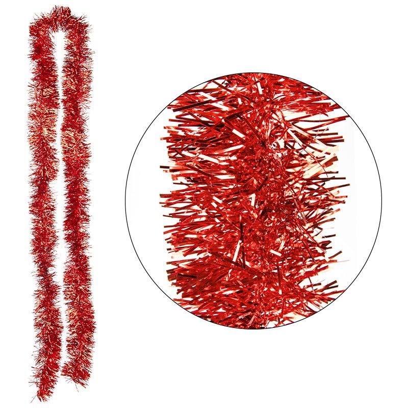 Мишура 2,0м. 6 слоев 106431 SYMTA-1623186 (красный)СКР