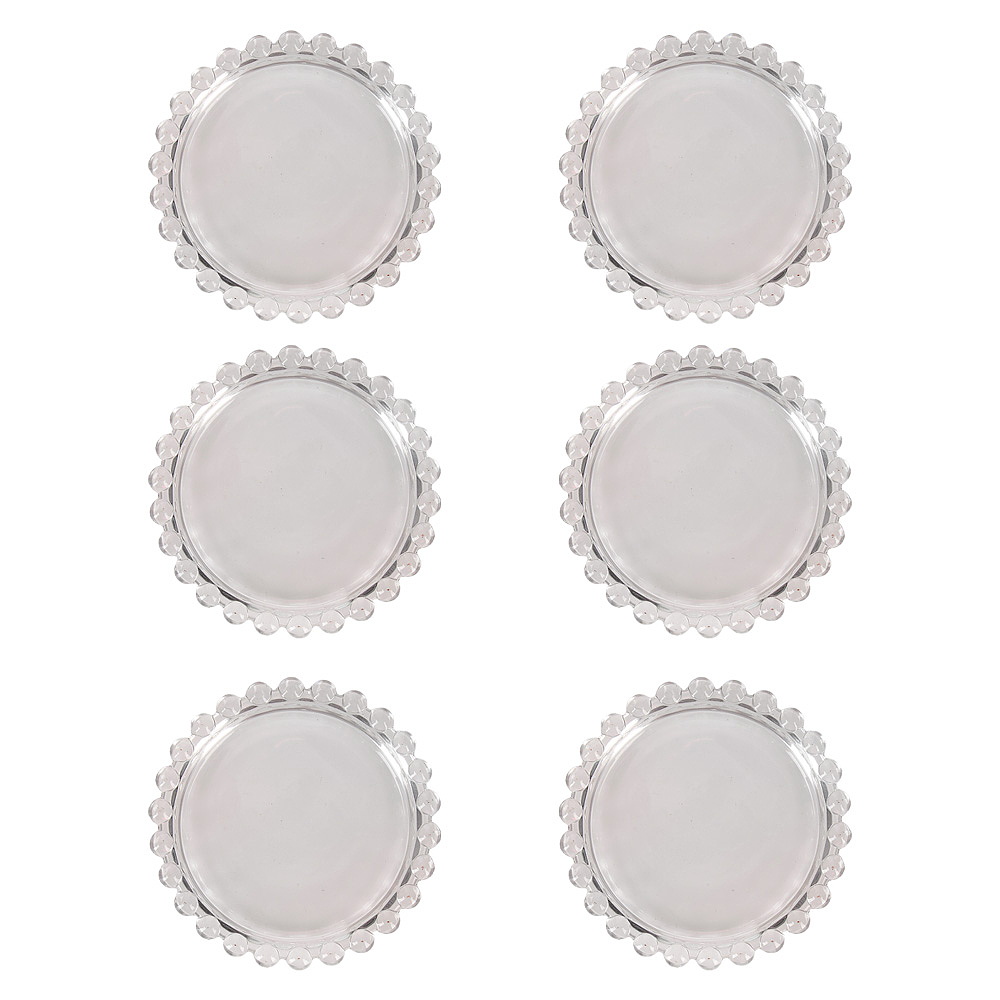 Набор блюдец 9950107 "Gocciolina" 6шт. (стекло) ЕНС