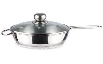 Сковорода нерж. 1,5л. ТРС-3 1с757/3с124 "Легенда" (ст/крышк.) Аша