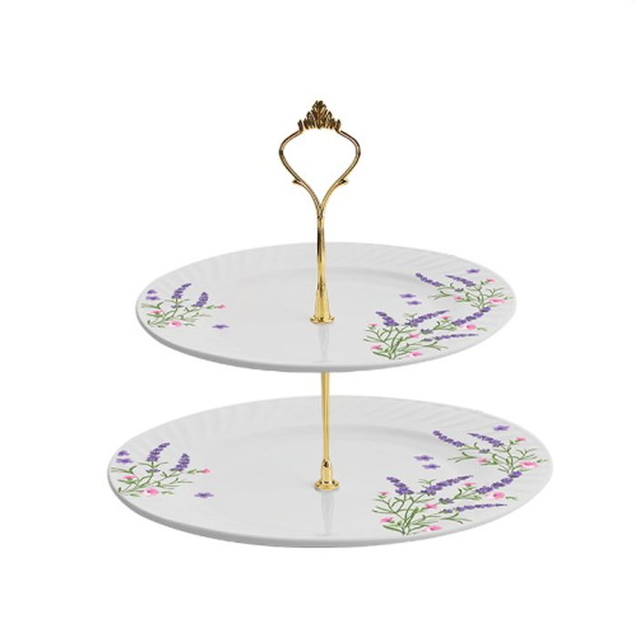 Ваза 2-х ярусн. 02-0928 "Лаванда"  Глория