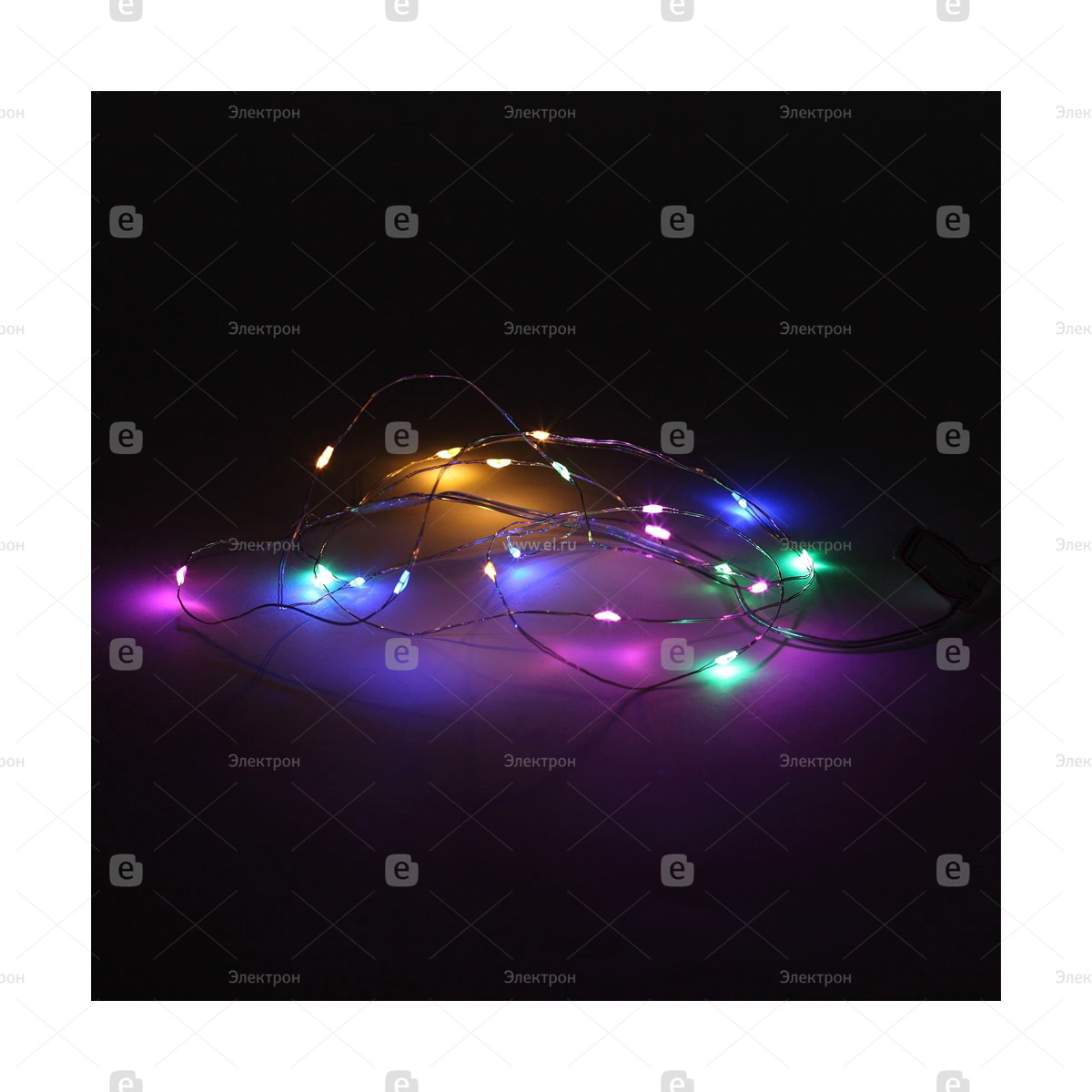 Гирлянда эл. нить  2,0м 703400 20 разноцветных LED Р.
