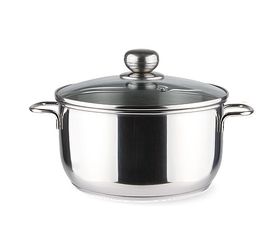 Кастрюля нерж.  3,0л. ТРС-3 1с753/3с63 прут.руч. ст/крышк. Аша