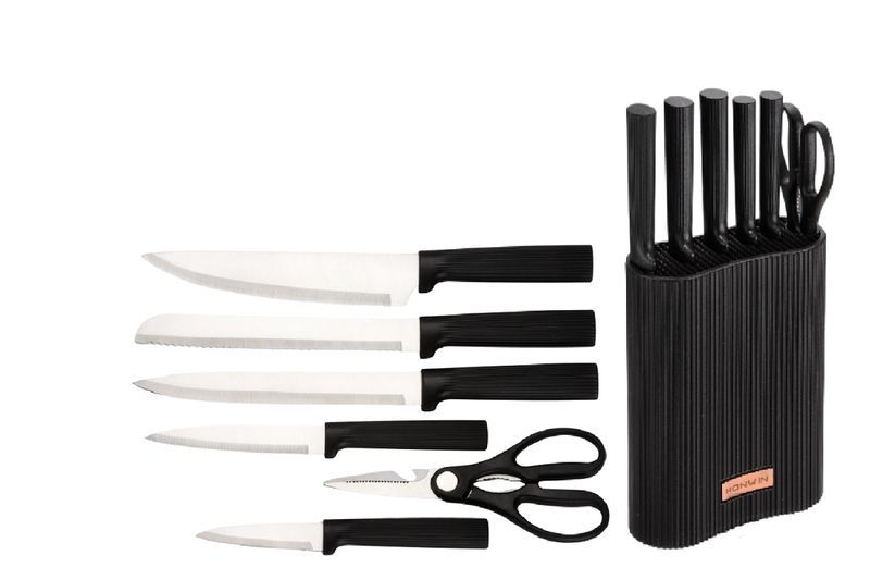 Набор ножей JEWEL ПС0006-16 (7 пр. 5 ножей, ножницы на подставке)