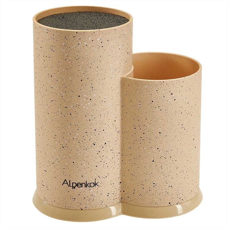 Подставка д/ножей АК-225ST 20*12*22см. бежевый гранит Дел.