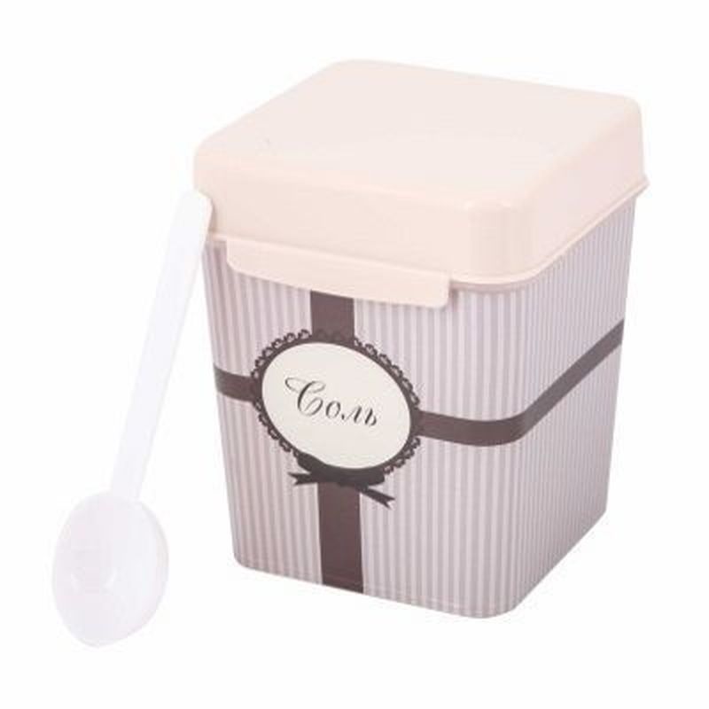 Емкость 1,2л. "Уют" (соль) М4823 (с ложкой)