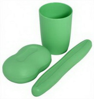 Набор дорожный "Ларго" (стакан, мыльница, футляр д/зуб.щет.) С24 Мар.