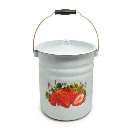 Ведро эмал. 12л. с/крышк. с/д 1224/Ц4 Л