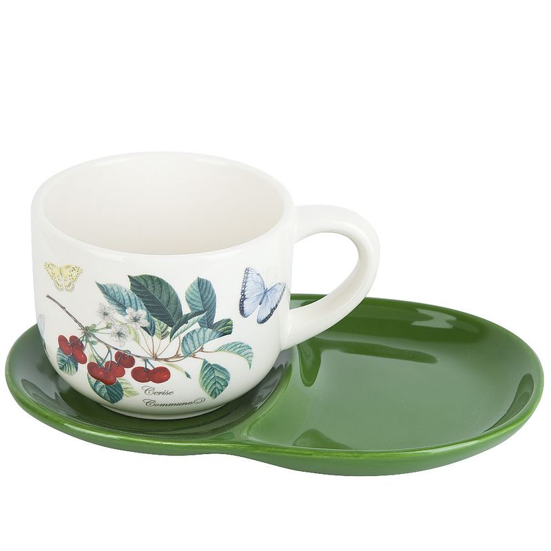 Чайная пара L2521161 "Fruit Garden" 2пр:  чашка и блюдце (подар. уп.) ЕНС