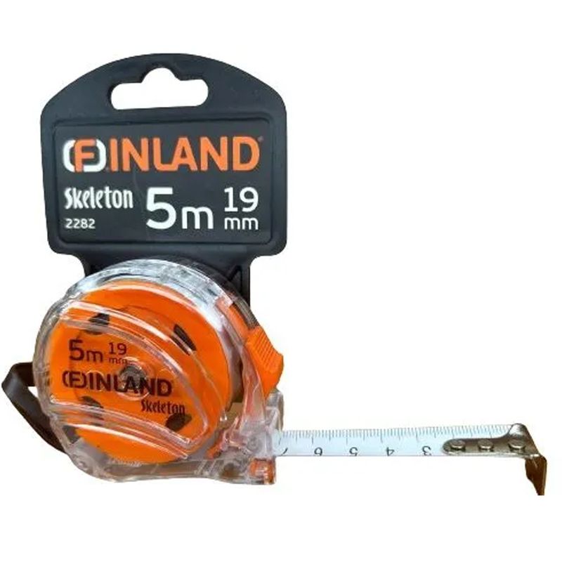 Рулетка  5,0м.*19мм. 2282 FINLAND Skeleton ЦИ