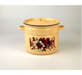 Кастрюля эмал.  9л. 1с200с Чер.