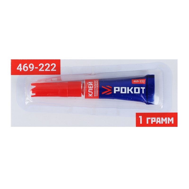 Клей "РОКОТ" универс. 1г. 469-222 (прозрачный) Гала