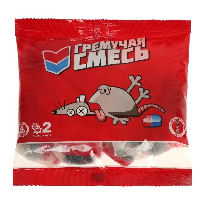 Гремучая смесь (тесто-брикет с мумифиц. эффектом от мышей и крыс) 200г. Гремучая смесь (тесто-брикет с мумифиц. эффектом от мышей и крыс) 200г.