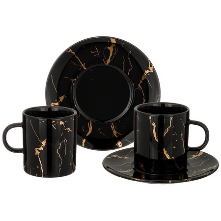 Чайный набор (4пр.) 42-326 "Fantasy" черный ВД