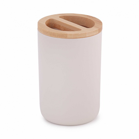 Подставка д/зуб.щеток БАМБУК М8056 (бежевый)