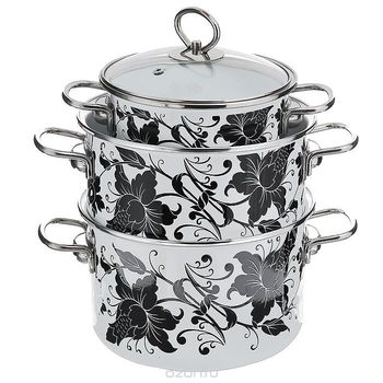 Набор №15 "Tango" 1DB155S (3к.:1,5/3/4л.) белоснежн. Vitross Чер