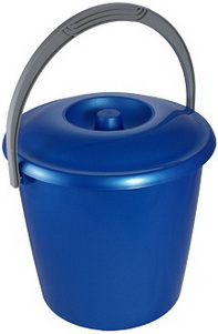 Ведро  7л. пл. с крышк.  "Соло" С632К Мар.
