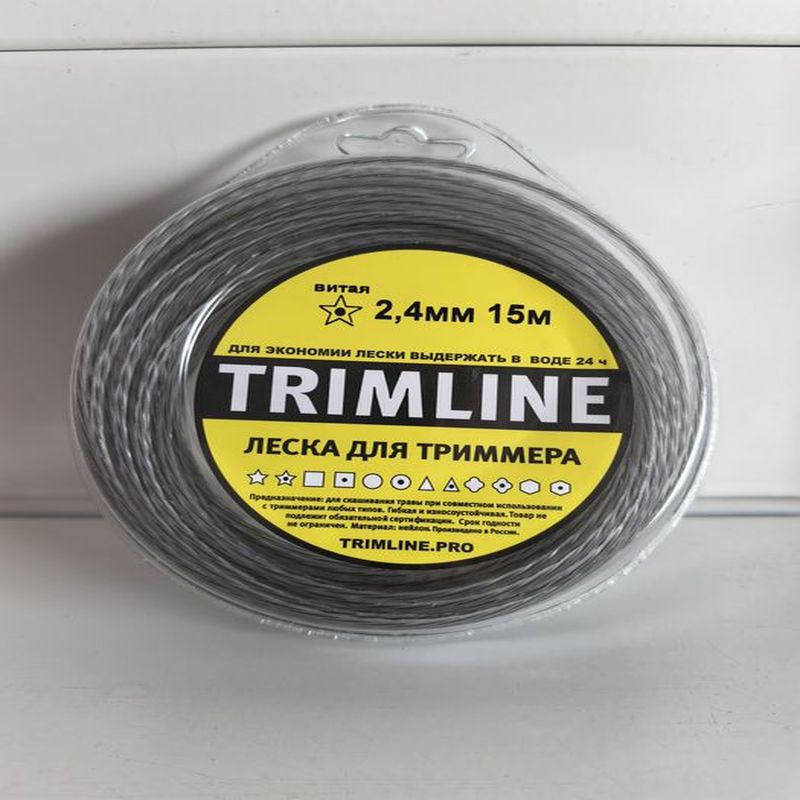 Леска Звезда d2,4мм. 15м. Duoline витая с сердечником блистерТЛ