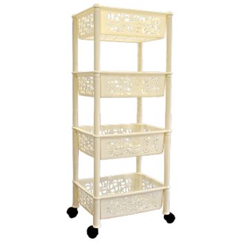 Этажерка 4секц. "Keeplex Light" ПЦ2829 прямоуг.