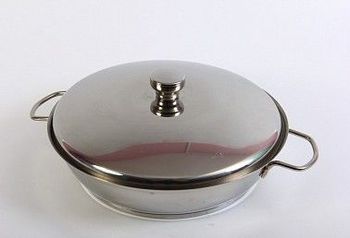 Сковорода нерж. 2л. ТРС-3 1с747 (прутк.руч. метал.крышк.) Аша