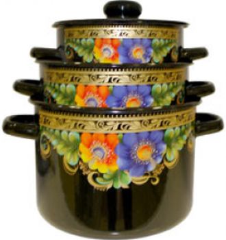 Набор 1с144 "Вологда" (3к.: 1,5/3/4,5л.) Чер