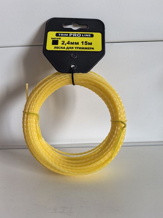 Леска Квадрат d2,4мм. 15м. 15-01-023 витая подвес