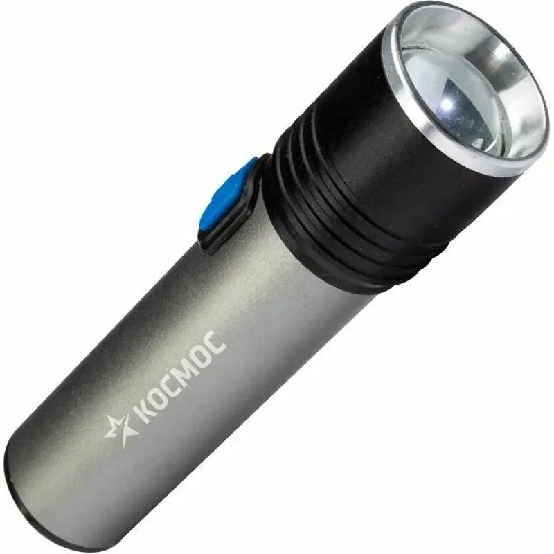 Фонарь акк. Космос 111Lit 3,0Вт. LED/линза/зум/Li-ion, USB-шнур