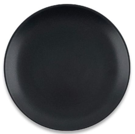 Тарелка мелкая 100ч-т7 d=17,5см. (черный, ) (72шт./кор.)