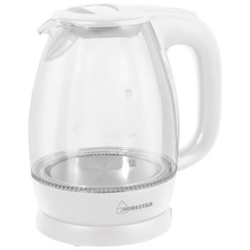 Чайник эл. HOMESTAR HS-1012 003566/003943 2,2кВт. 1,7л. стекло диск Скр.