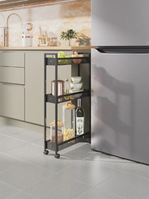 Этажерка 3ярусн. "Вишера 13" ЭВ13 ГР (446*131*792мм.) (Графит) (ЗМИ)