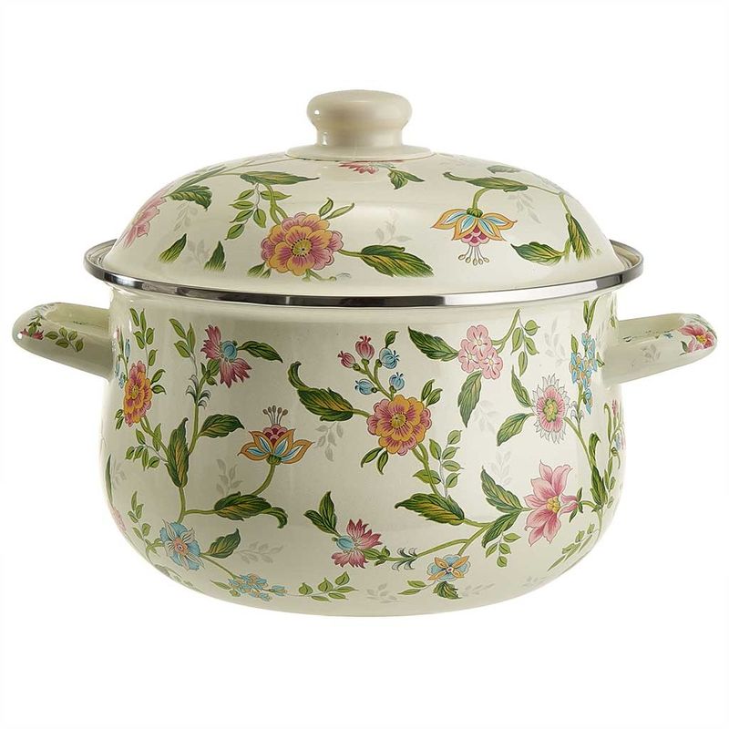 Кастрюля эмал. EM-1507 "Прованс" 3,6л. MetaLLoni  Дел.