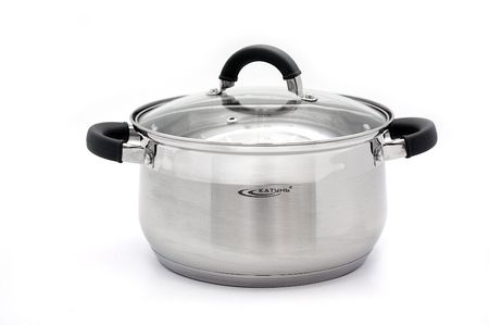 Кастрюля нерж.  2,9л. ИРИДА d18см. КТ08-D-18 .