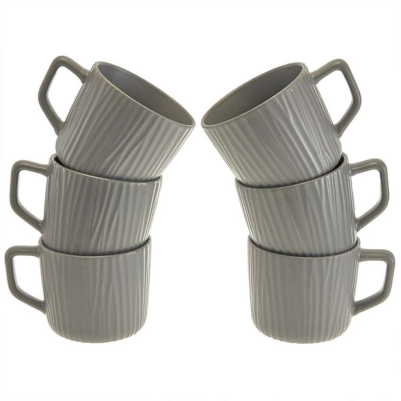 Набор кружек Ф11-098L/6 "Barista" (6*300мл.) серый (подар.уп.) Дел.