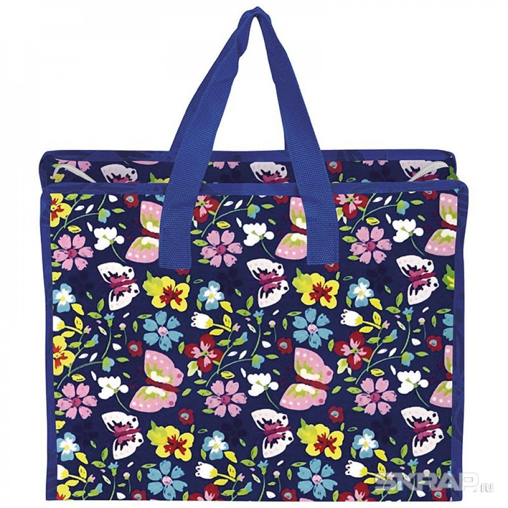 Сумка хозяйственная 008582 (33*26*11см) на молнии с рис. Скр.