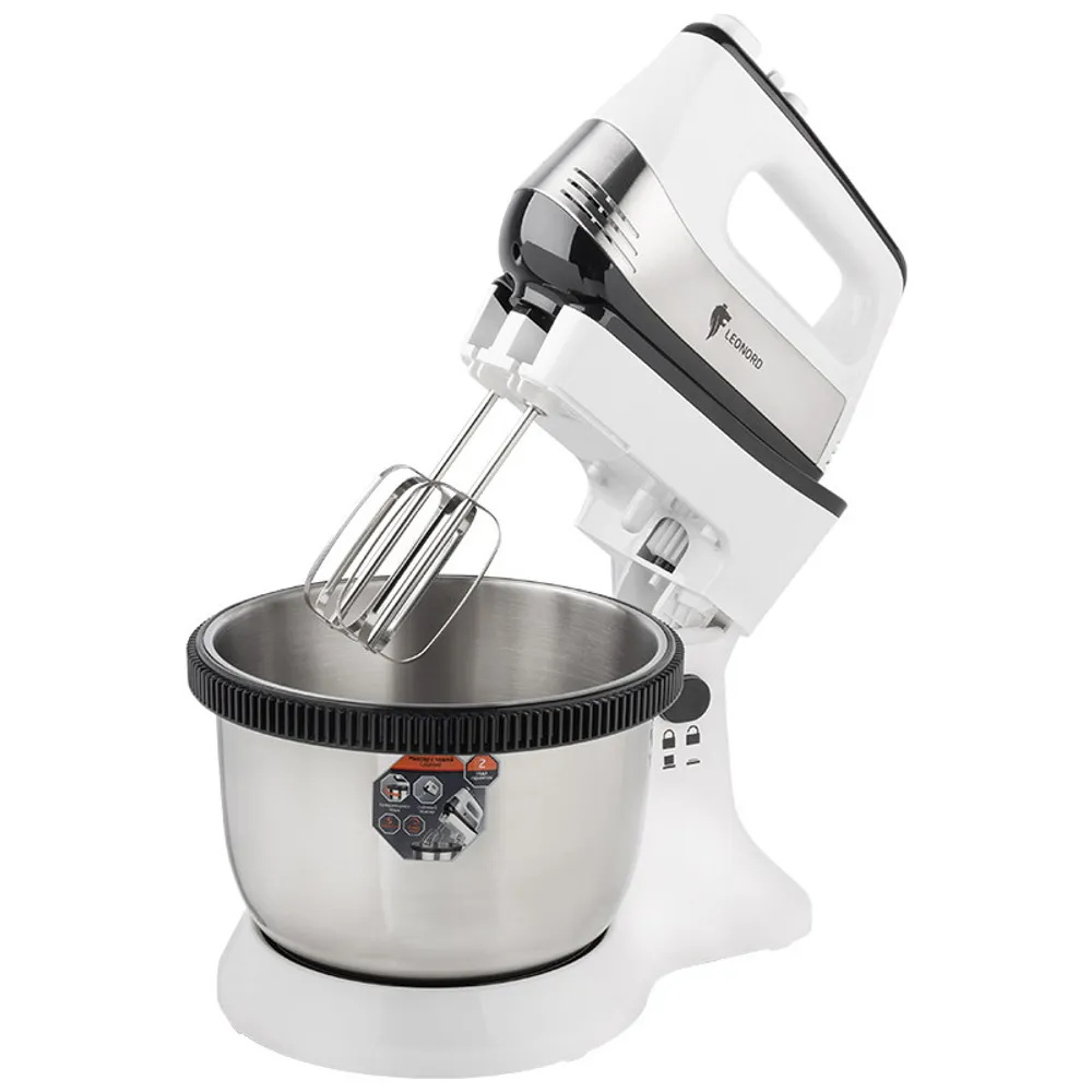 Миксер LEONORD LE-1740 106909 (600Вт, 5 скор. чаша нерж. 4,0л.)