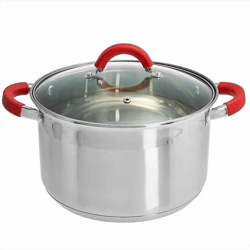 Кастрюля Webber BE-344/2 6,6л. стекл.крышка