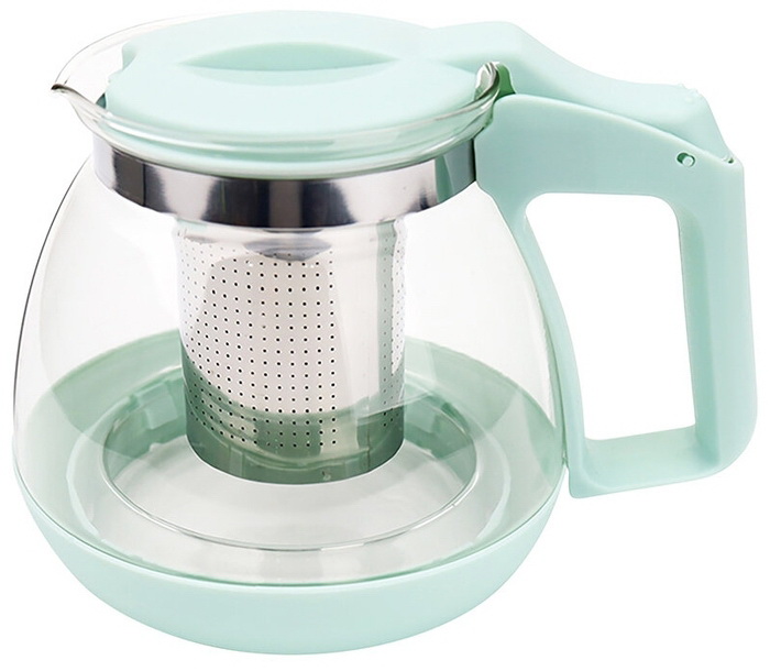 Чайник заварочный 1,1л. MENTOLO 009370 (стекло) СКР