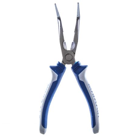 Длинногубцы 200мм. 647-185 изогнутые КОБАЛЬТ, подвес