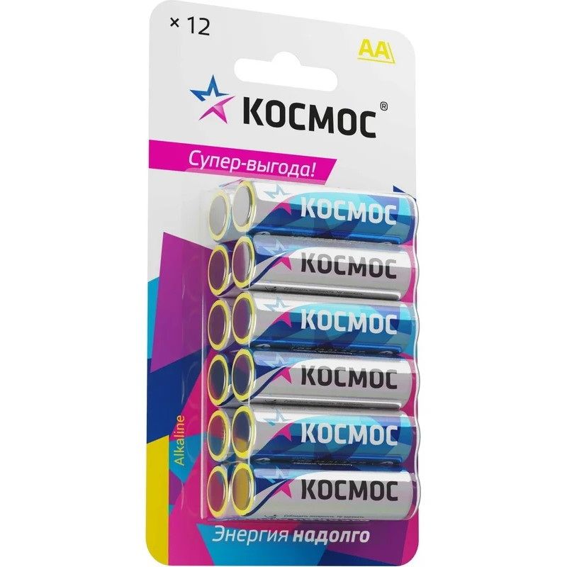 Батарейки Космос LR6 12*BL