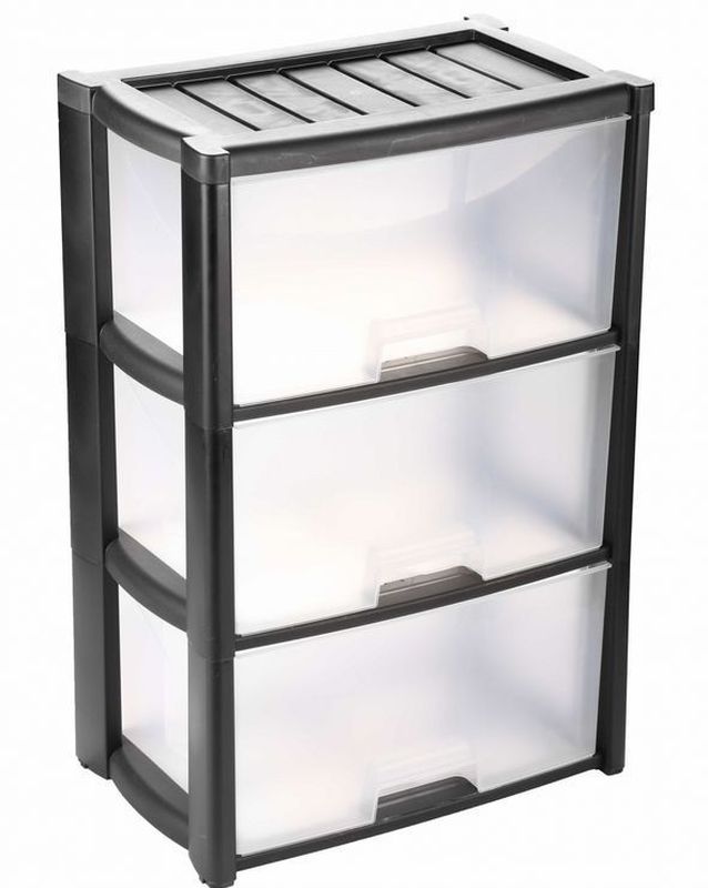 Комод 3секц. "Колорит" М7924 (черный)