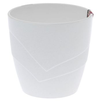 Кашпо ГРАЦИЯ 2,8л. со вставкой 0348 (белое) ДП