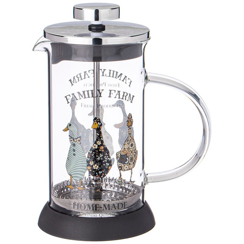 Чайник заварочный (френч-пресс) 894-155 "Family Farm" 0,35л. (стекло) ВД