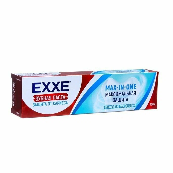 Зубная паста EXXE "Максимальная защита от кариеса" Max-in-one 7362 100г. (Арвитекс)