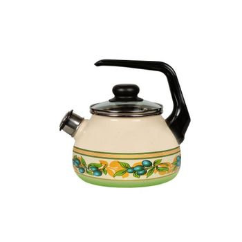 Чайник 3,0л."Олива"/"Oliva" 1RC12 Vitross со свист. (сл.кость)Чер