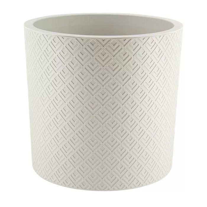Кашпо ЭТНА  3,4л. d20см. с вставкой КН3183БР (белый ротанг)