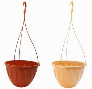Кашпо АЛИЦИЯ подвесн. 5,0л. d25см. с подд. КН3116Т (Терракот)