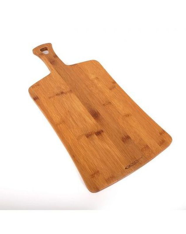 Доска разд. 470*220*12мм. №3 КТ-ДР-102 с ручкой (бамбук)