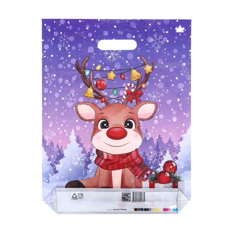 Пакет (вырубная руч.) 400*310мм. Олененок 245477 Т-П