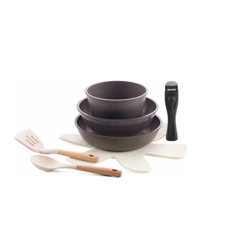 Набор посуды LARA LR01-300 ков.ал.(4 пр. ВОК d24см./форма d26см./сотейник d18см./ручка)