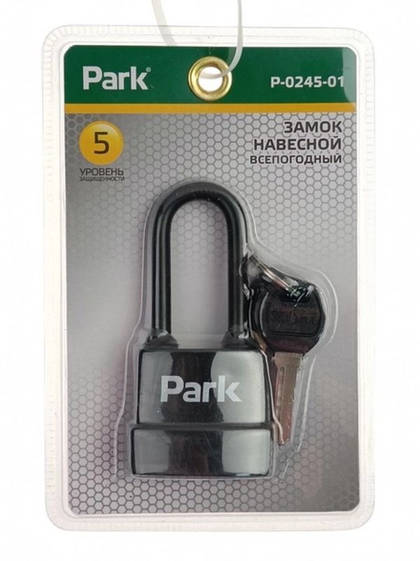 Замок навесной 288115 P-0245-01 (всепогодный)  Park